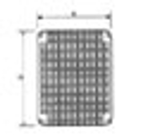 Carlon PMR1612 14X10 HP Perforated Panel-Zinc Plt