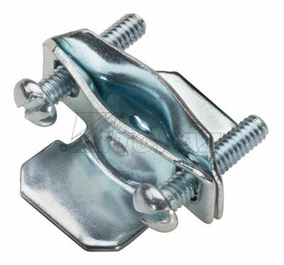 Topaz Lighting 441 3/8" - 1/2" Two Piece Butterfly Type Clamp NM Box Connector