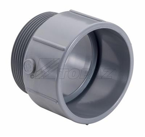 Topaz Lighting 1039 Schedule 40 PVC 3-1/2" Terminal Adapter