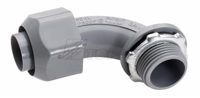 Topaz Lighting 1521 1/2" 90¡ One Piece Liquidtight Connector