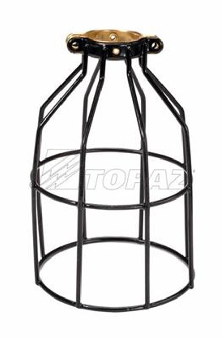 Topaz Lighting 1781 Temporary Lighting Birdcage Metal Lamp Guard Vinyl Coated