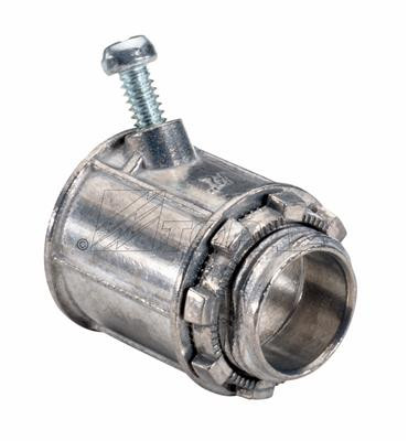 Topaz Lighting 121A 3/4" BX-Flex Straight Set Screw Type Connector