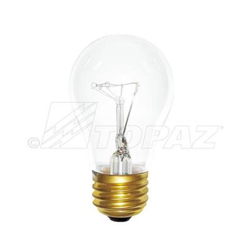 Topaz Lighting 15A15/CL-61 130V A15 Clear Appliance Lamp