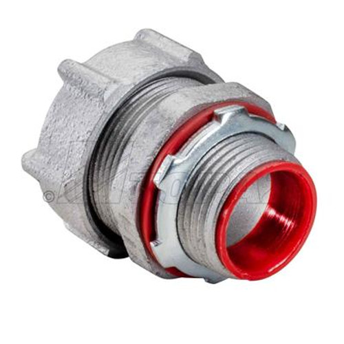 Topaz Lighting 264MIRT 1-1/4" Raintight Rigid Compression Type Connectors with Insulated Throat