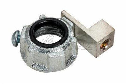 Topaz Lighting 329M 3-1/2" Insulated Malleable Iron Metallic Grounding Bushings With Aluminum Lug