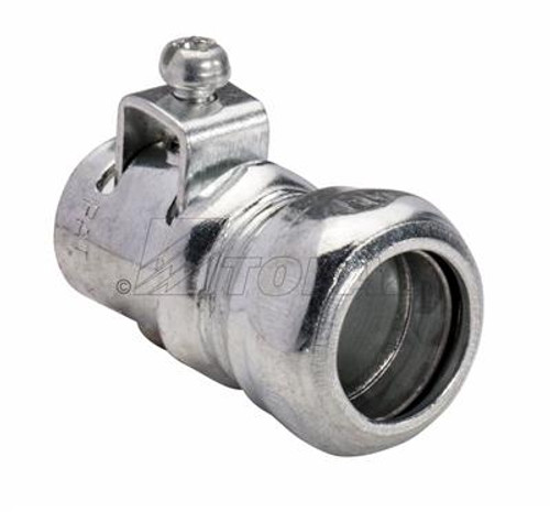 Topaz Lighting 430TBS 3/8" EMT Compression to Flex Top-Bite Combination Coupling
