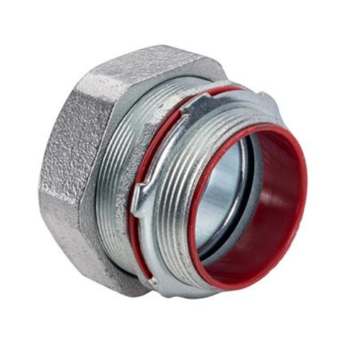 Topaz Lighting 476HDG 2Ó Straight Liquidtight Connector, HDG, with Insulated Throat