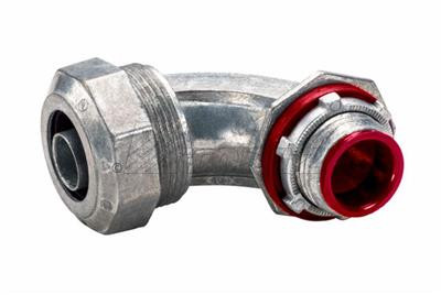 Topaz Lighting 494I 1-1/4" 90¡ Liquidtight Connector with Insulated Throat