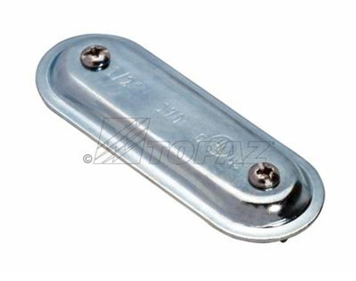 Topaz Lighting 772S 3/4" Form 7 Steel Conduit Body Cover with Integral Gasket