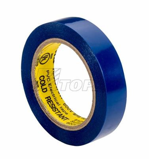 Topaz Lighting 830BLU 1/2" X 20' 7 MIL Blue Plastic Electrical Tape