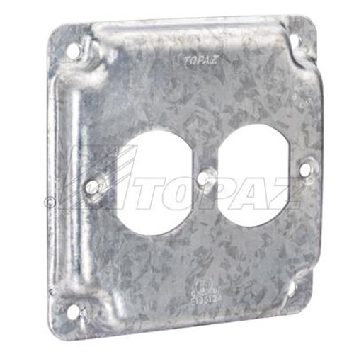 Topaz Lighting C3451 4" Square Industrial Covers 1-Duplex Receptacle