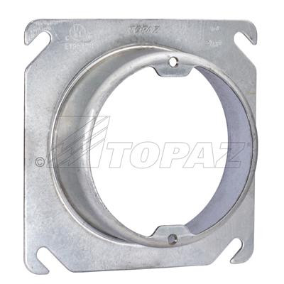 Topaz Lighting C6504 4" Square to Round Raised 1-1/4" Ears 2-3/4" OC Device Rings