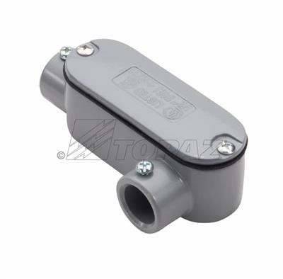 Topaz Lighting ELL9CG 3-1/2" LL Type Set Screw Conduit Body, Gasket & Cover