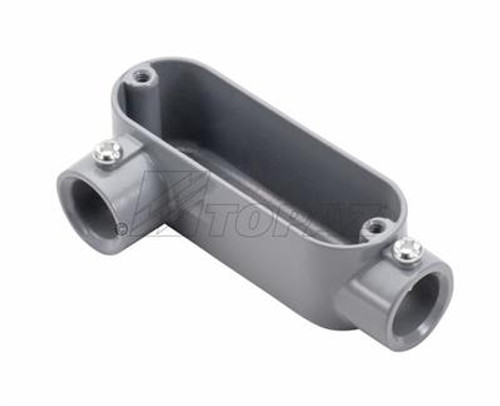 Topaz Lighting ELR5 1-1/2" EMT Set Screw LR Type Aluminum Conduit Body