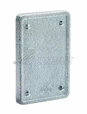 Topaz Lighting FSBCM FS & FD Cast Device Box Covers Blank - Malleable Iron
