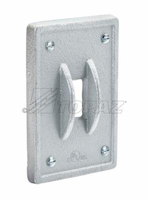 Topaz Lighting FSGSM FS & FD Cast Device Box Covers Guarded Square Switch - Malleable Iron