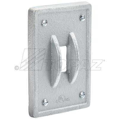 Topaz Lighting FSGSMHDG Single Switch FS & FD Cast Decide Box Cover - HDG