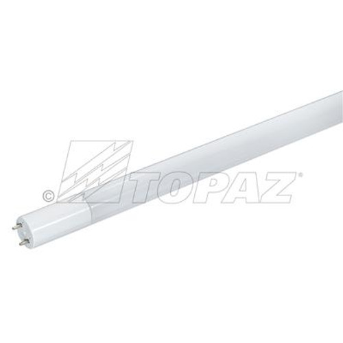 Topaz Lighting L2T8B/840/9F/DE-39C 9W 2 Ft Double-Ended LED Retrofit Frosted T8 with Internal Driver Ballast Bypass, 4000K