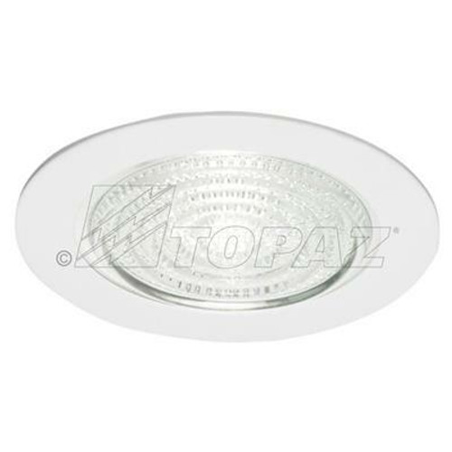 RT409WH/FL/LV-28 Topaz Lighting RT409WH/FL/LV-28 4 12V Fresnel Shower Low Voltage Trim