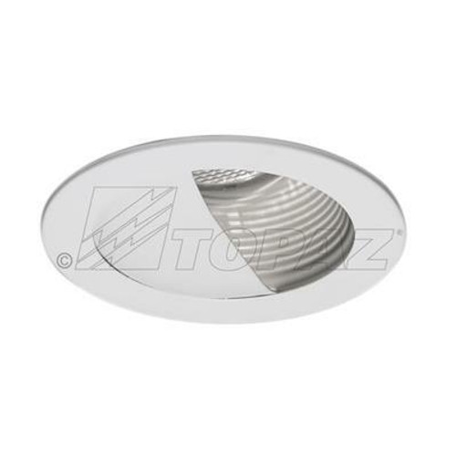 RT421WH-28 Topaz Lighting RT421WH-28 4 Line Voltage Trim Step Baffle White Wall Wash