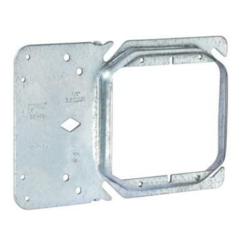 W2242 Topaz Lighting W2242 4 Square Box Mounting Plate with 1/2 Double Gang Device Ring