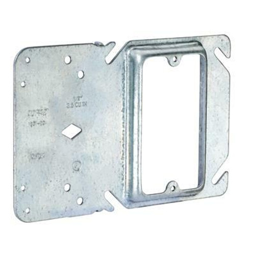 W4453 Topaz Lighting W4453 4 Square Box Mounting Plate with 1/2 Single Gang Device Ring