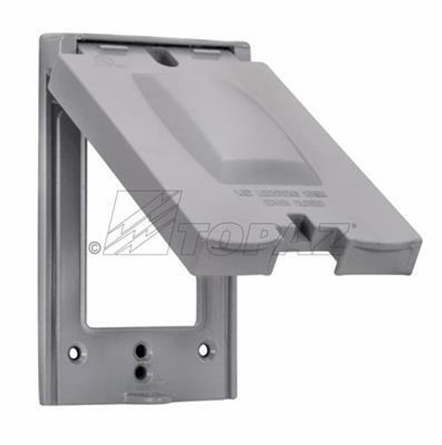 WC1V12 Topaz Lighting WC1V12 Single Gang Vertical and Horizontal 10 in 1 Multi-Use Cover