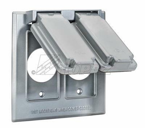 WCV21515 Topaz Lighting WCV21515 15Amp Switch Double Gang Cover