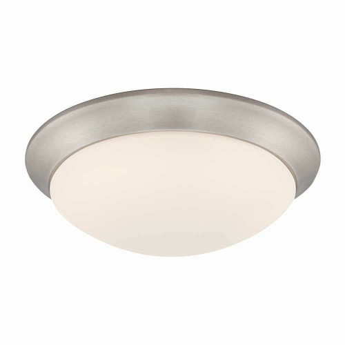 EVLED1022-35 EnviroLite EVLED1022-35 LED 11 in Brushed Nickel Ceiling Flushmount with Frosted White Glass EVLED1022-35 EnviroLite EVLED1022-35 LED 11 in Brushed Nickel Ceiling Flushmount with Frosted White Glass