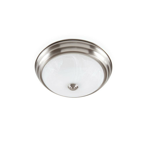 EVLED502C-35 EnviroLite EVLED502C-35 LED 11 in Brushed Nickel Low Profile Dimmable Flushmount with Alabaster Glass EVLED502C-35 EnviroLite EVLED502C-35 LED 11 in Brushed Nickel Low Profile Dimmable Flushmount with Alabaster Glass