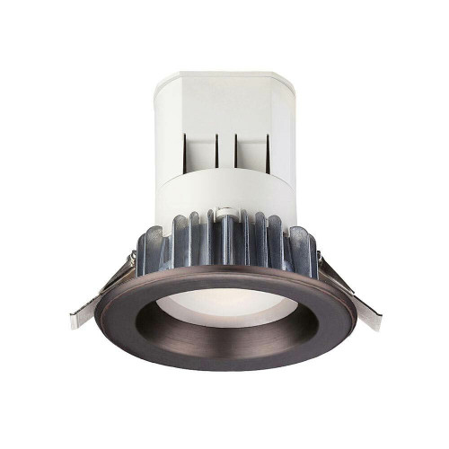 EV407941BZ30 EnviroLite EV407941BZ30 4 in Soft White LED Recessed Light with 93 CRI, 3000K J-Box with Bronze Trim No Can Needed