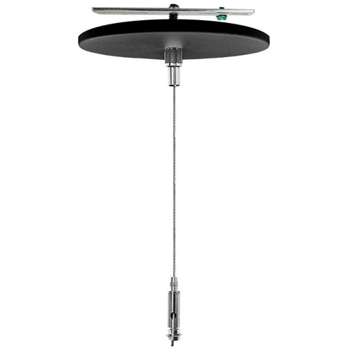 Westgate SCL-CS1-12FT-BK Adj. 12Ft 1/16In Single Suspension Canopy Set With Keyhole End Connector, Non-Power Side, Black | Westgate at lightingandsupplies.com