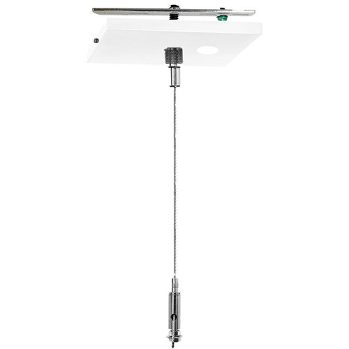 Westgate SCL-CSQ1P-6FT-NC Adj. 6Ft 1/16In Single Square Suspension Canopy Set With Keyhole End Connector, Power Side, Without Cord | Westgate at lightingandsupplies.com