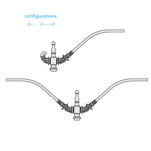 Holophane 1312568 WLC Decorative Roadway Arm WLC Arm