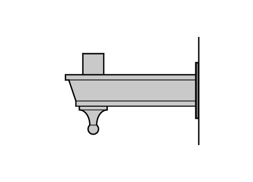 Holophane 1312713 Cleveland Decorative Crossarm CCA Arm