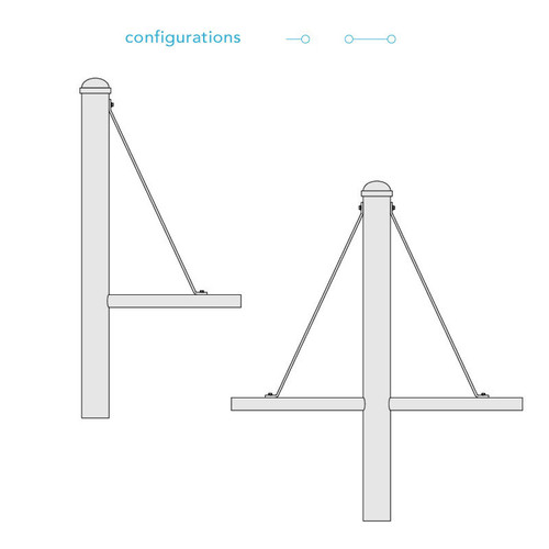 Holophane 1313179 Lisbon Decorative Crossarm LSC Arm