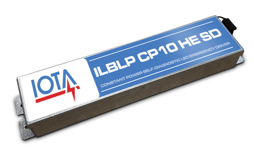 Iota Lighting 1233619 ILBLP CP10 HE SD Emergency LED Driver 10 Watt Constant Power Low Profile Emergency LED Driver with Self Diagnostics and High Efficiency Performance for CA Title 20