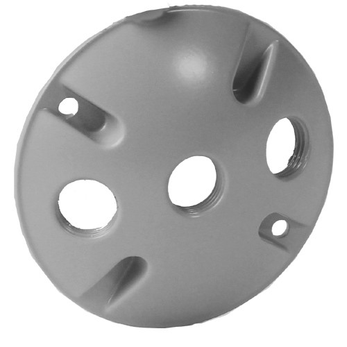 Global Electric and Industrial Products WPCR350 WP Round Cover 3 X 1/2" Hole - Gray 8328