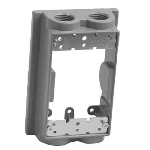 Global Electric and Industrial Products WPEXF50/4WH WP 1G Flanged Extension Box 1-9/16" Deep - White 8285