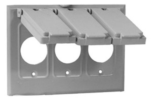 WPVP3S Global Electric and Industrial Products WPVP3S WP 3G Single Switch Cover - Gray 8314