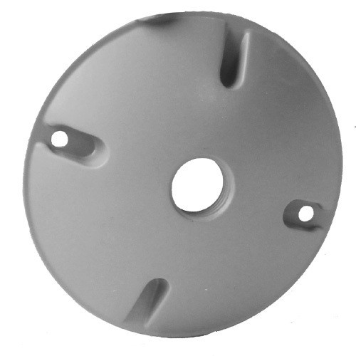 WPCR150WH Global Electric and Industrial Products WPCR150WH WP Round Lampholder Cover 1 X 1/2 Hole - White 8327