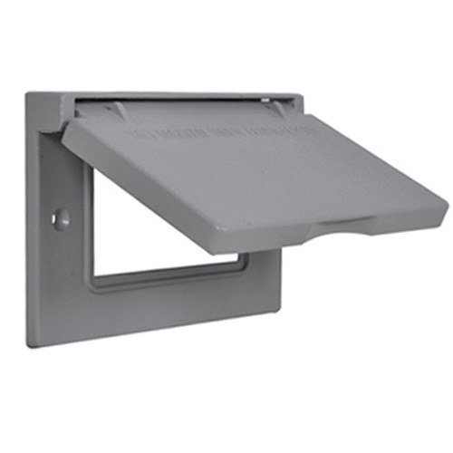 WPHP1G Global Electric and Industrial Products WPHP1G WP 1G Gfci, Horizontal Cover - Gray 8305