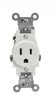 61150-I - Commercial Single Receptacle 15A 125V 5-15R Iv - Enerlites