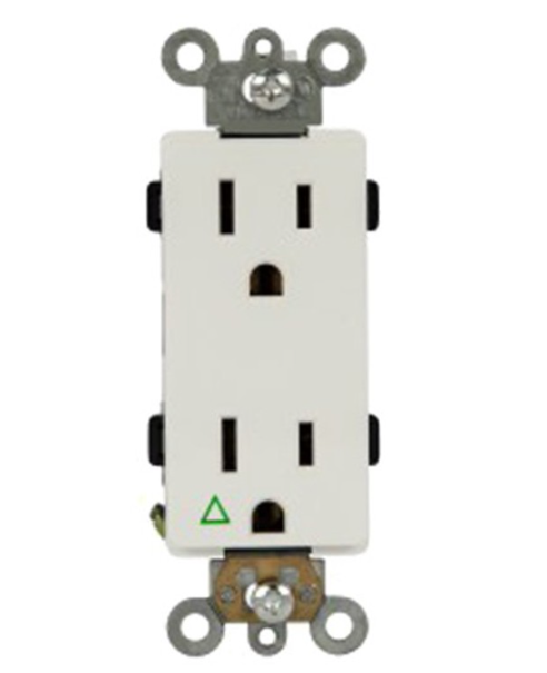 61500-IG-I - Isolated Ground Duplex Receptacle 15A 125V 5-15R Iv - Enerlites