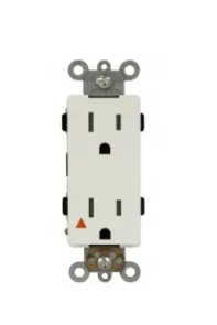 61500-IG-TR-W - Isolated Ground Tr Decorator Receptacle 15A 125V 5-15R Wh - Enerlites