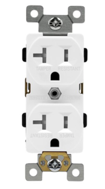 62040-TWR-I - Commercial Twr Duplex Receptacle 20A 125V 5-20R Iv - Enerlites