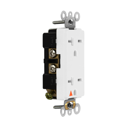 Enerlites 62050-IG-W Isolated Ground Duplex Receptacle 20A 250V 6-20R Wh