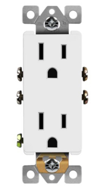 63150-TR-I - Industrial Grade Tr Decorator Receptacle 15A 125V 5-15R Iv - Enerlites