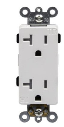 63200-TR-W - Industrial Grade Tr Decorator Receptacle 20A 125V 5-20R Wh - Enerlites