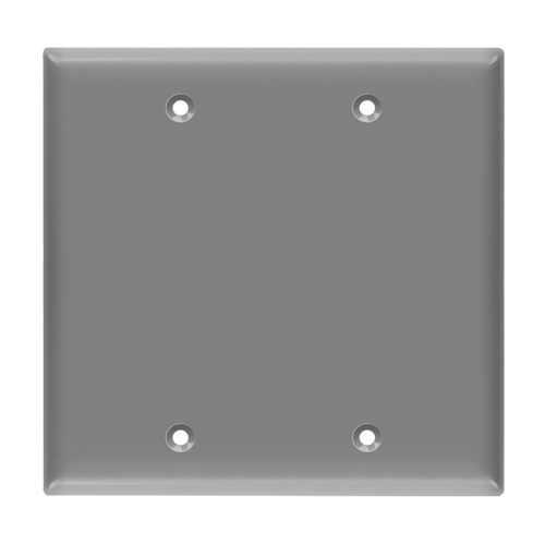 Enerlites 8802-GY Blank Wall Plate 2-Gang Gy